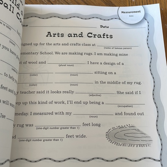 50 Fill-in Math Word Problems Book - Picture 8 of 9